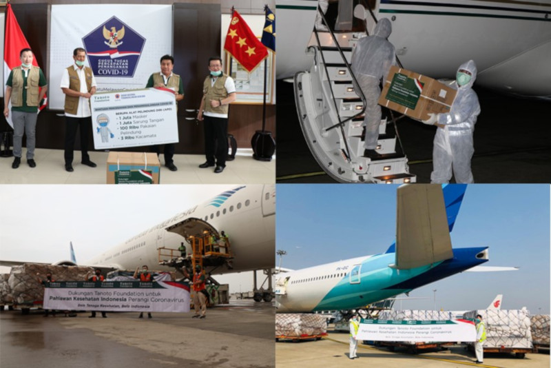 rge Tanoto foundation donated medical kits to Indonesia